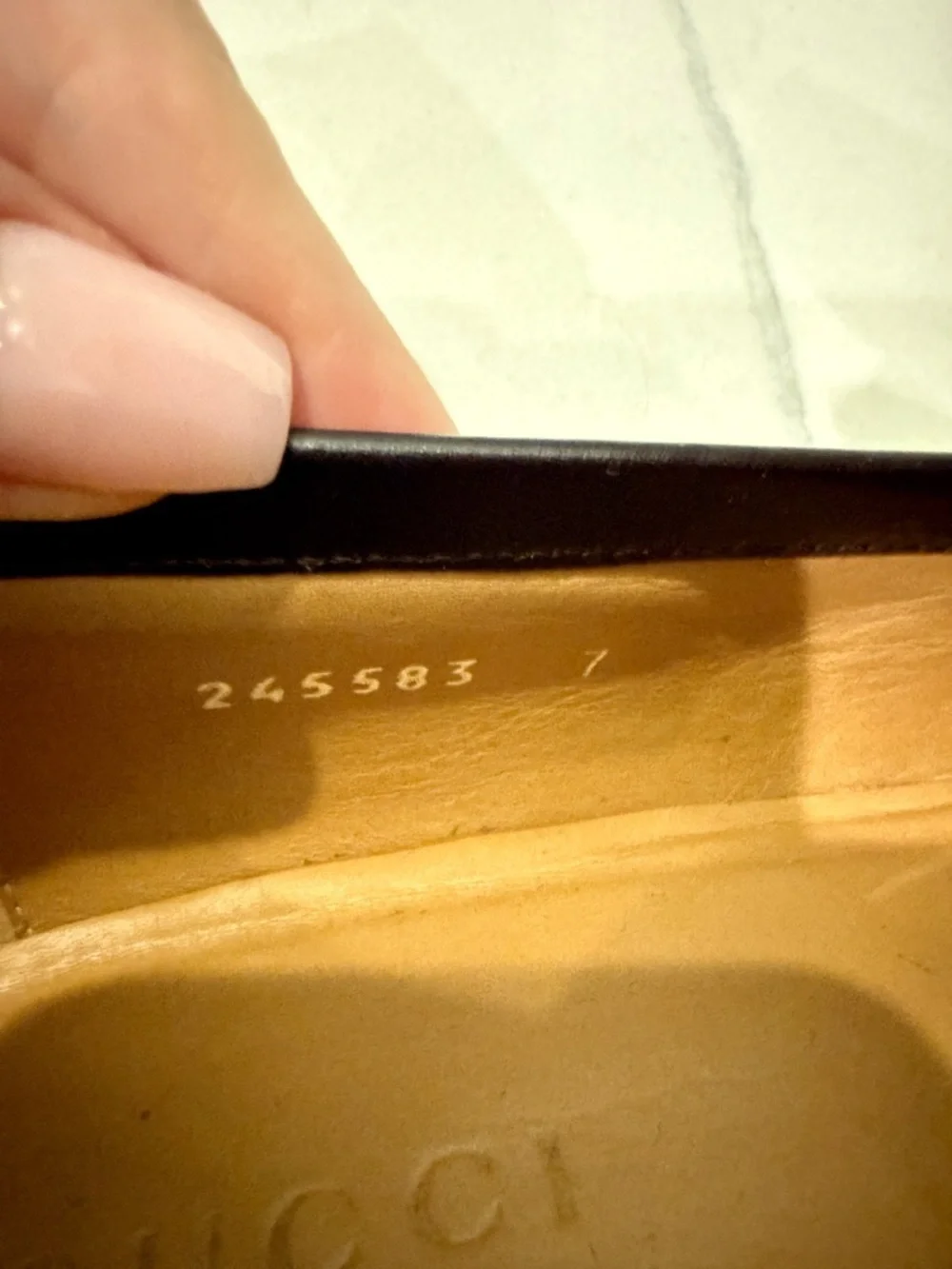Gucci Dark Brown Monogram Leather Penny Loafers